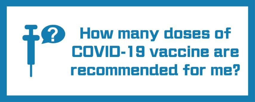 How many doses of COVID-19 vaccine are recommended for me?