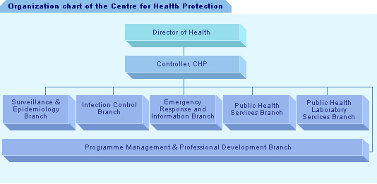 Organization chart of the Centre for Health Protection