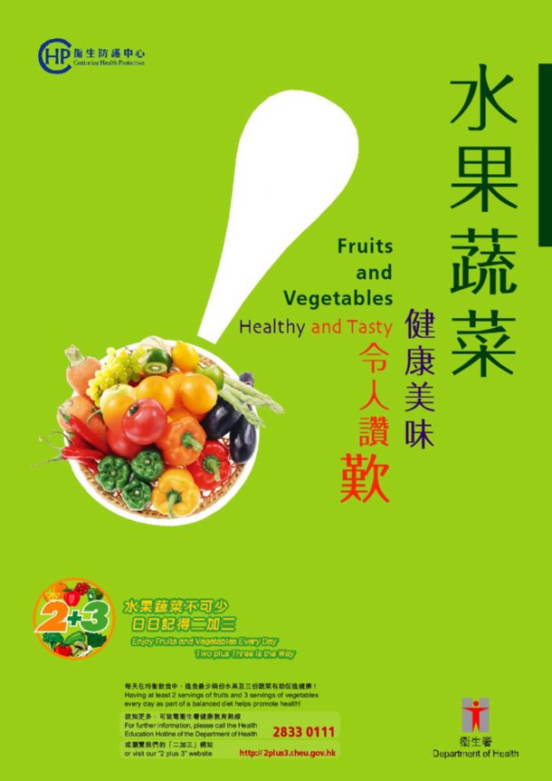 Fruits and Vegetables, Healthy and Tasty