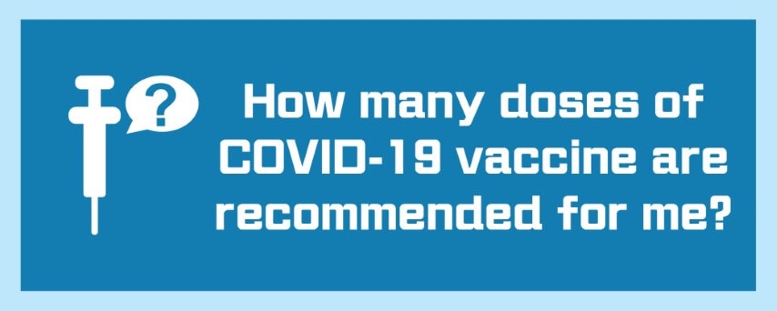 How many doses of COVID-19 vaccine are recommended for me? 