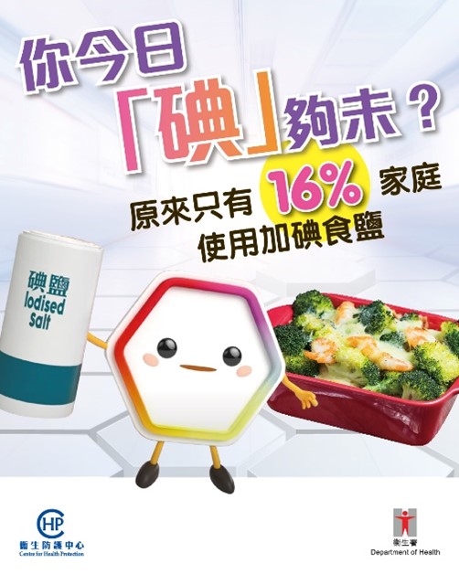 【📢你今日「碘」夠未?原來只有16%家庭使用加碘食鹽】 【📢你今日「碘」夠未?原來只有16%家庭使用加碘食鹽】