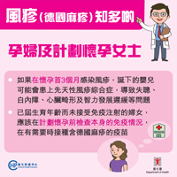 風疹（德國麻疹）知多啲 – 孕婦及計劃懷孕女士